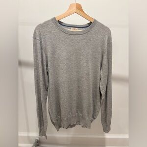 Faherty Heather Gray Movement Crewneck Pullover